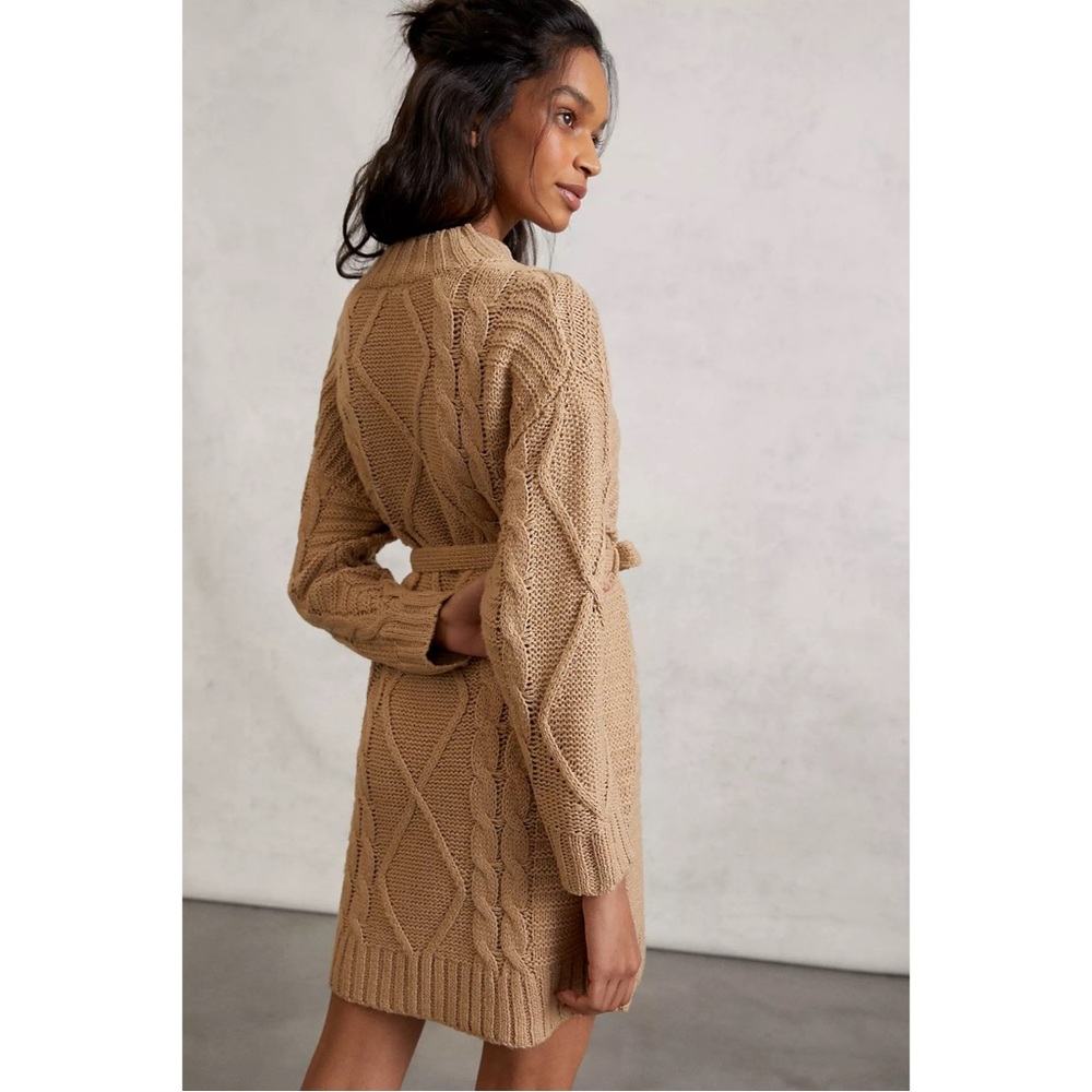 Anthropologie Amadi Leah Cable-Knit Sweater Dress NWT SZ XL - Picture 6 of 16